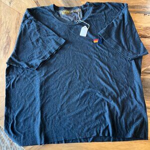 NWT Aviator Nation Basic Boyfriend Tee - Charcoal Size XL